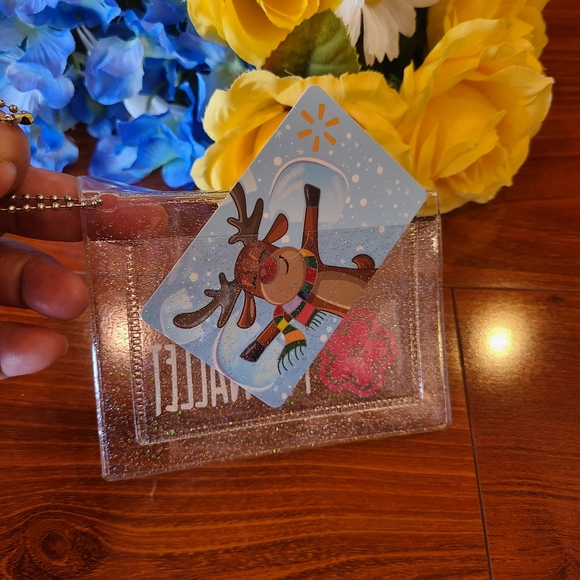 Keychain Wallet-Cherry Blossom "My Wallet" - Picture 4 of 8